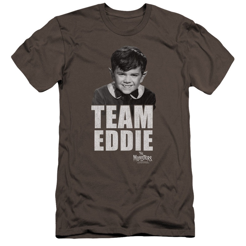 The Munsters - Team Edward-premuim Canvas Adult Slim Fit 30/1 - Charcoal