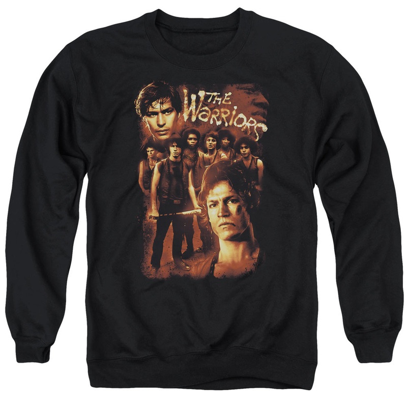 Warriors - 9 Warriors - Adult Crewneck Sweatshirt - Black