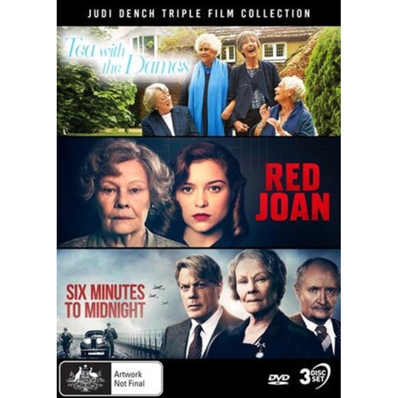 Judi Dench Triple Film Collection (Tea With the Dames / Red Joan / Six Minutes to Midnight)