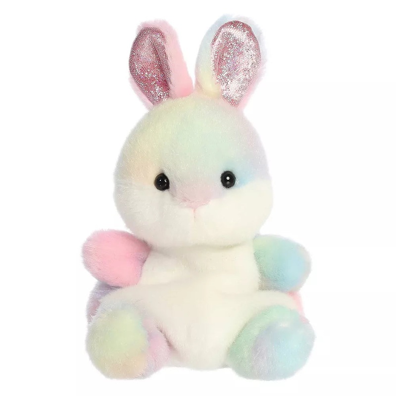 Palm Pals Mini Opal Rainbow Bunny 5in Plush