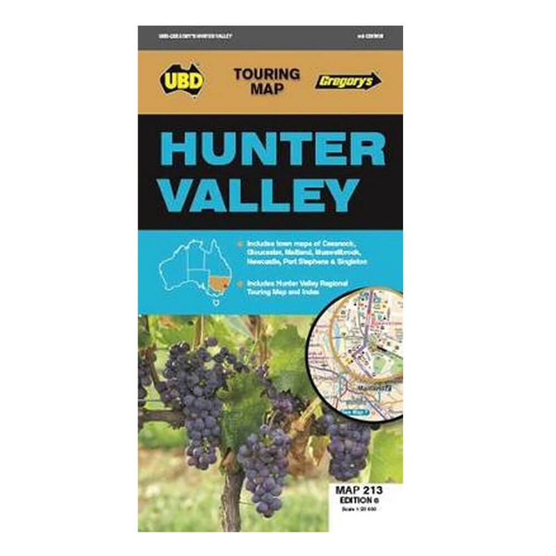 La carte Hunter Valley de l'UBD Gregory (6e dition)