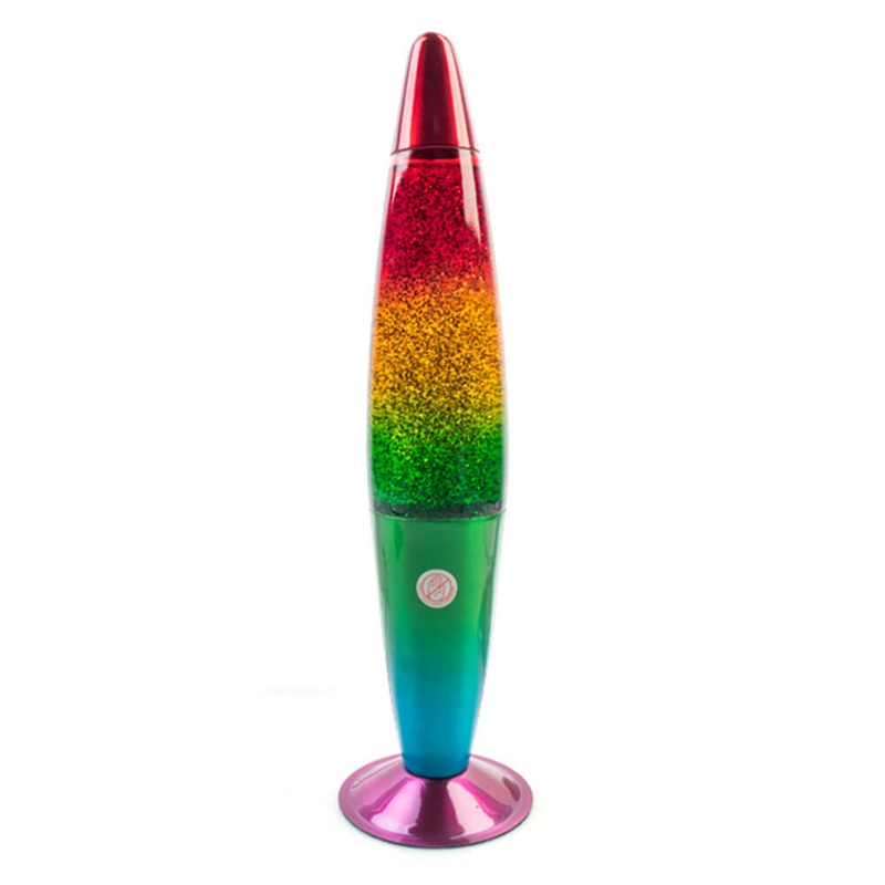 Lampe  paillettes arc-en-ciel